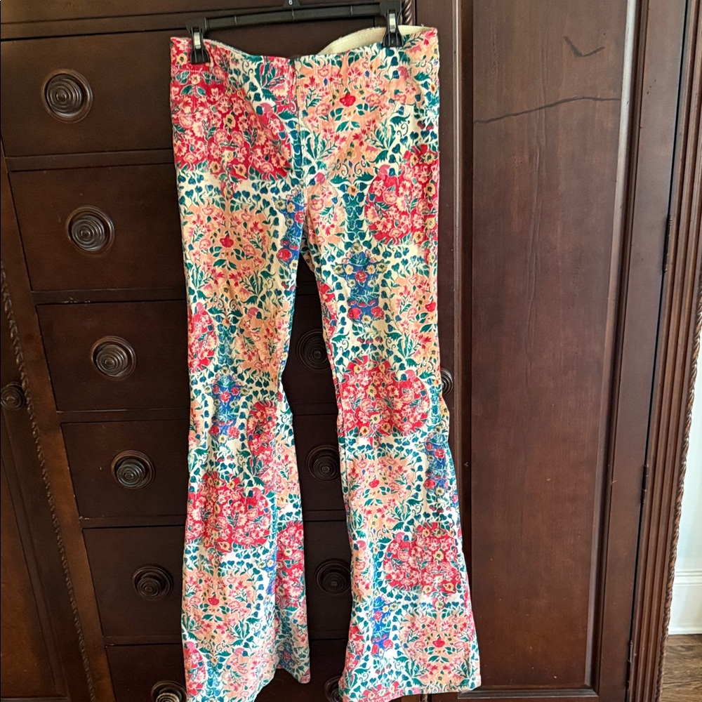 Free PeoFloral Patterned Flare Pants